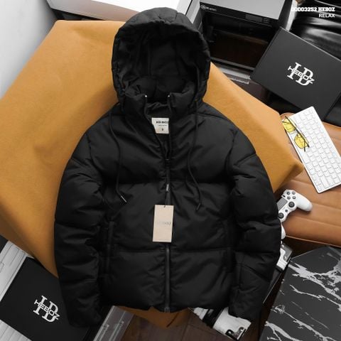 Áo khoác phao Heboz black relax - 00003252